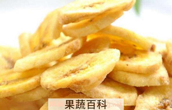 干香蕉片的功效与作用