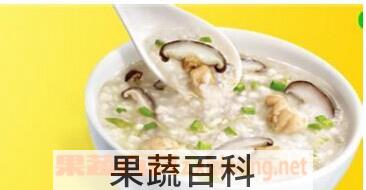 果蔬百科香菇鸡肉粥