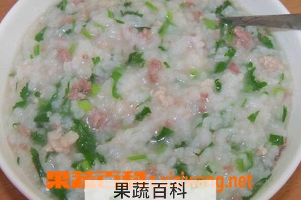 果蔬百科猪肉粥