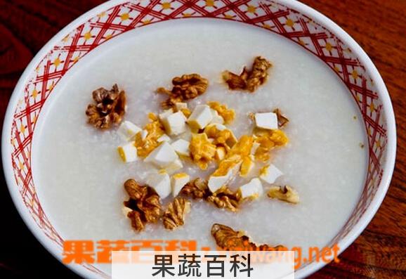 果蔬百科核桃仁粥