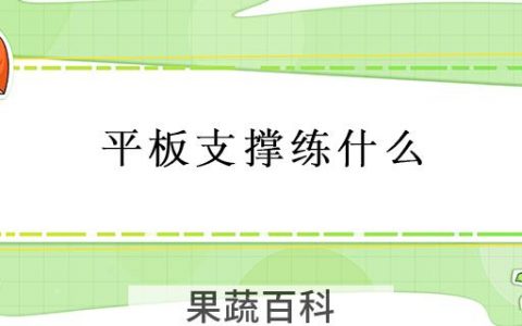 平板支撑练什么1