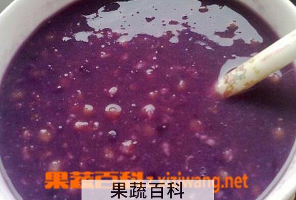 果蔬百科紫薯粥
