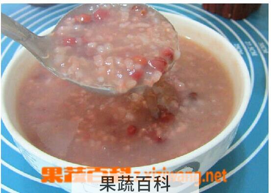 果蔬百科红豆糯米粥