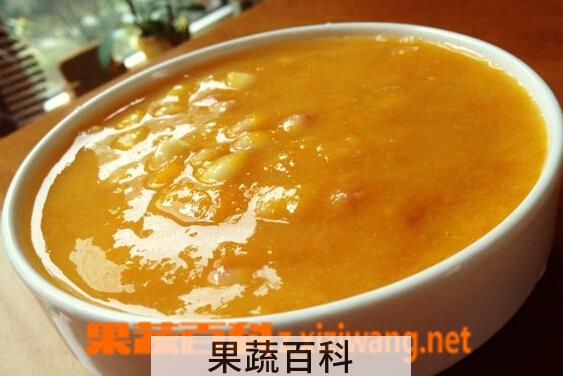 果蔬百科南瓜玉米粥