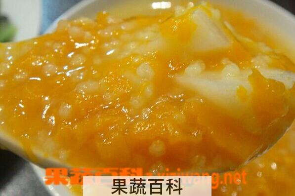 果蔬百科小米山药红枣南瓜粥
