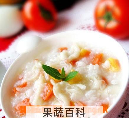 果蔬百科胡萝卜蛤蜊粥