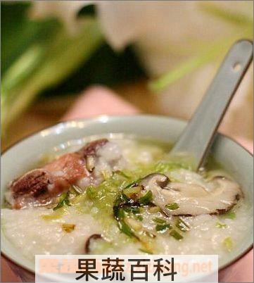 果蔬百科香菇口蘑粥