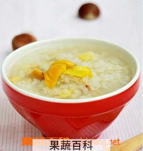 果蔬百科板栗冰糖粥