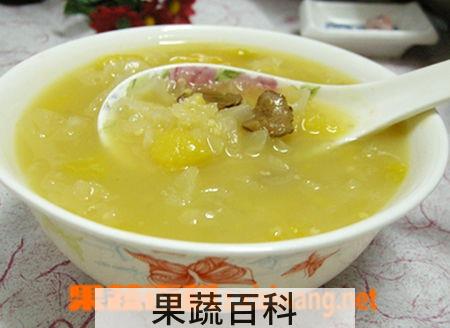 果蔬百科南瓜银耳粥