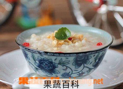 果蔬百科荷叶薏仁粥
