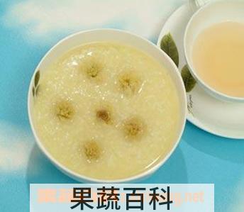 果蔬百科菊花养生粥
