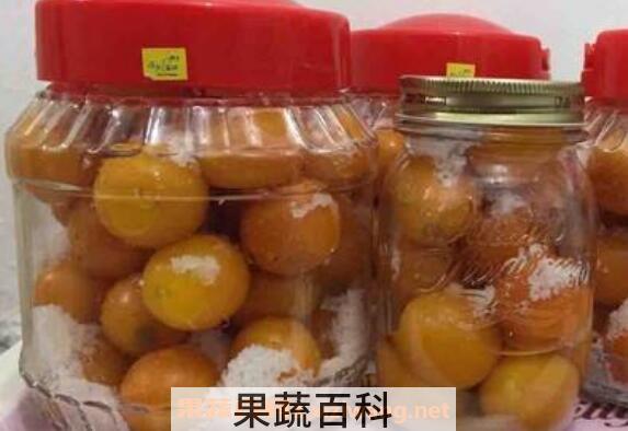 咸柑桔泡水的功效与作用