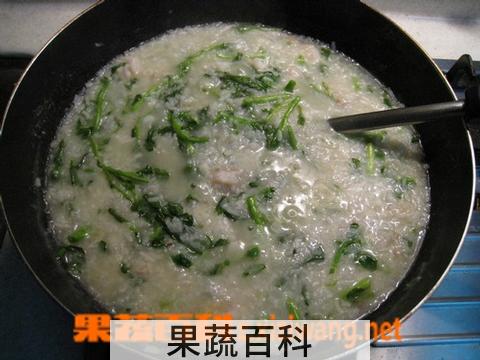 果蔬百科西洋菜鱼片粥