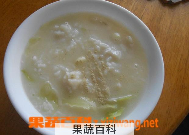 果蔬百科鱼片泡面粥