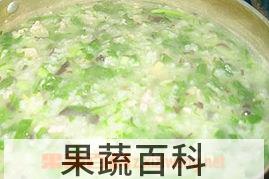果蔬百科胡萝卜泥青菜肉末菜粥