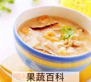 果蔬百科香菇虾球粥