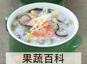 果蔬百科香菇田园蔬菜粥