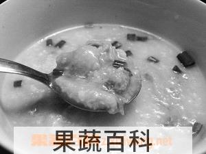 果蔬百科瑶柱虾米鸡丝粥