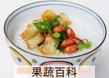果蔬百科花生鱼蓉粥