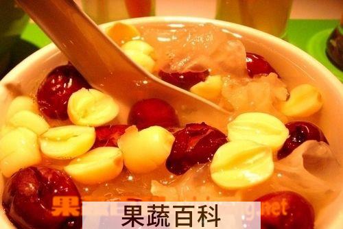 果蔬百科桂圆莲子粥
