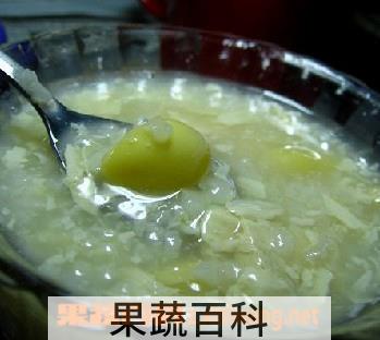 果蔬百科白果粥
