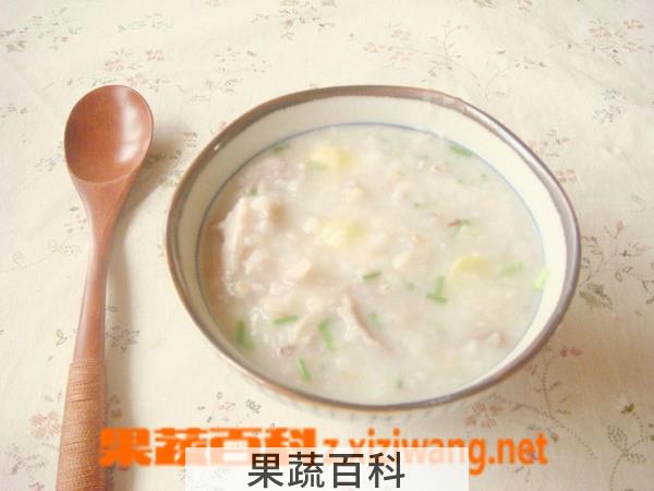 果蔬百科白果肚片粥