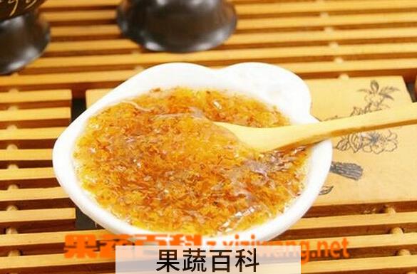 果蔬百科桂花酱的功效与作用