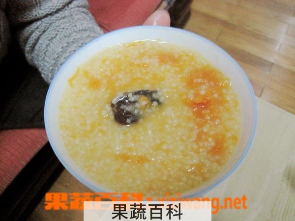 果蔬百科小米南瓜红枣粥