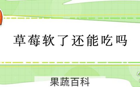 草莓软了还能吃吗