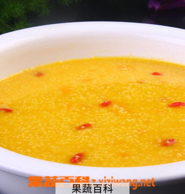 果蔬百科小米枸杞安神粥