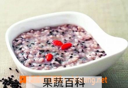 果蔬百科淮山芝麻粥