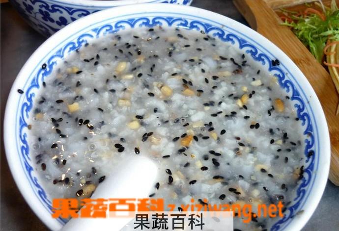 果蔬百科小米芝麻粥