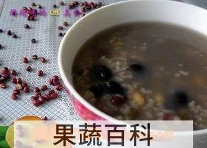 果蔬百科红豆芝麻粥