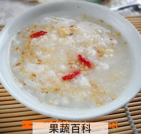 果蔬百科花生芝麻粥