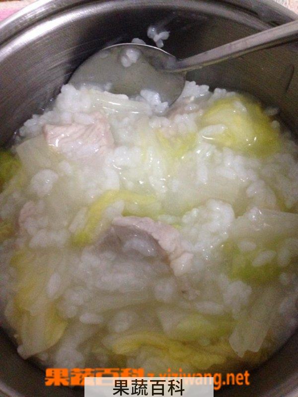 果蔬百科皮蛋生菜猪肉粥