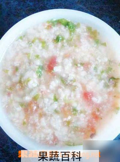 果蔬百科鱼泥青菜番茄粥