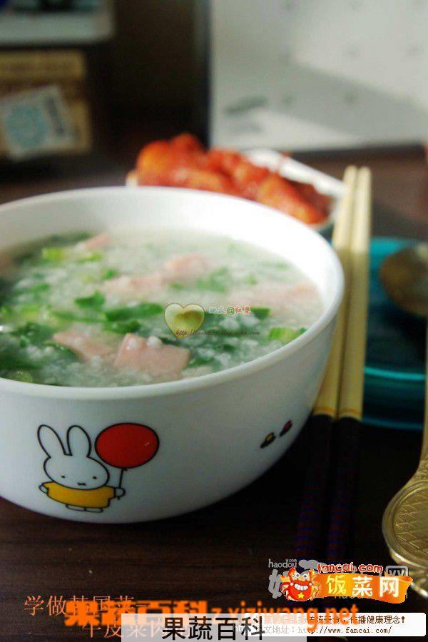果蔬百科牛皮菜肉粥