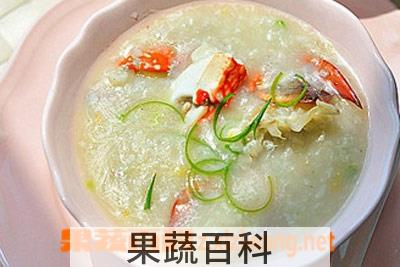 果蔬百科蟹肉粥