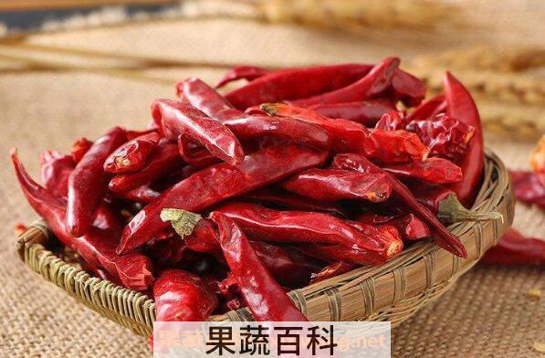 干红辣椒的功效与作用