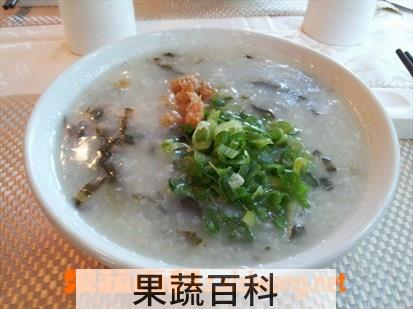 果蔬百科菜干烧骨粥