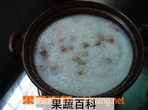 果蔬百科猪骨花生粥