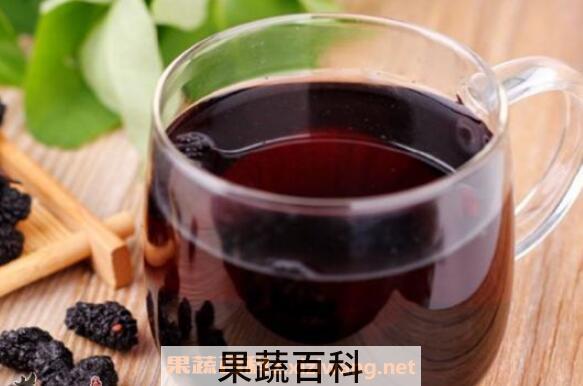 黑桑葚泡水喝的功效