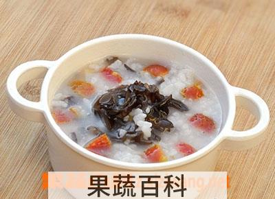 果蔬百科木耳山楂粥