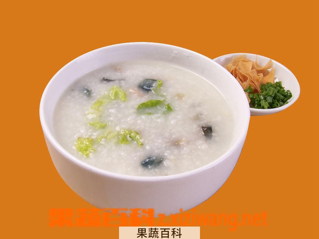 果蔬百科香菇瘦肉粥