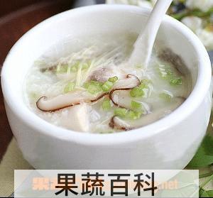 果蔬百科香菇粥