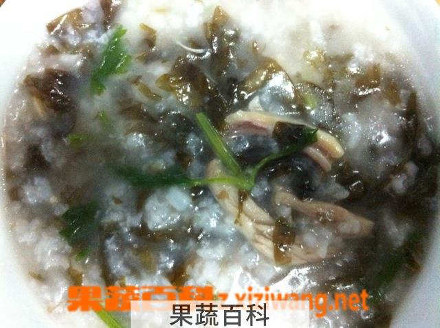 果蔬百科鱿鱼瘦肉粥