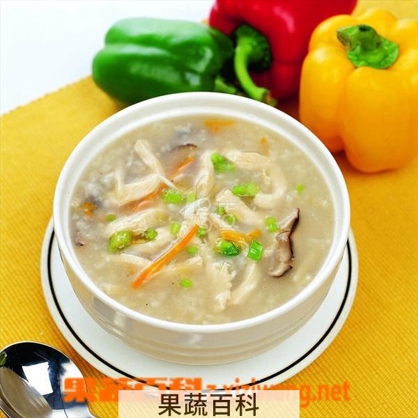 果蔬百科鸡肉粥