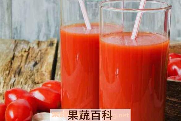  西红柿汁的功效与作用