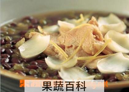 果蔬百科百合肉片豆花粥