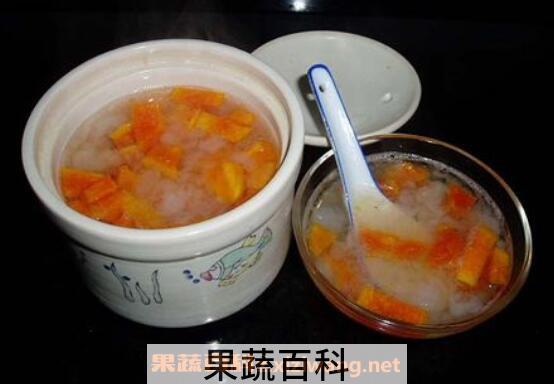 木瓜炖雪蛤的功效与作用及做法